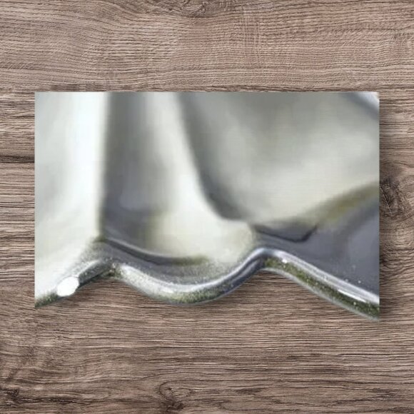 MCM Vintage Serving Tray Ceramic Pottery 4-Section Dip Stand Black Gray - Picture 5 of 8